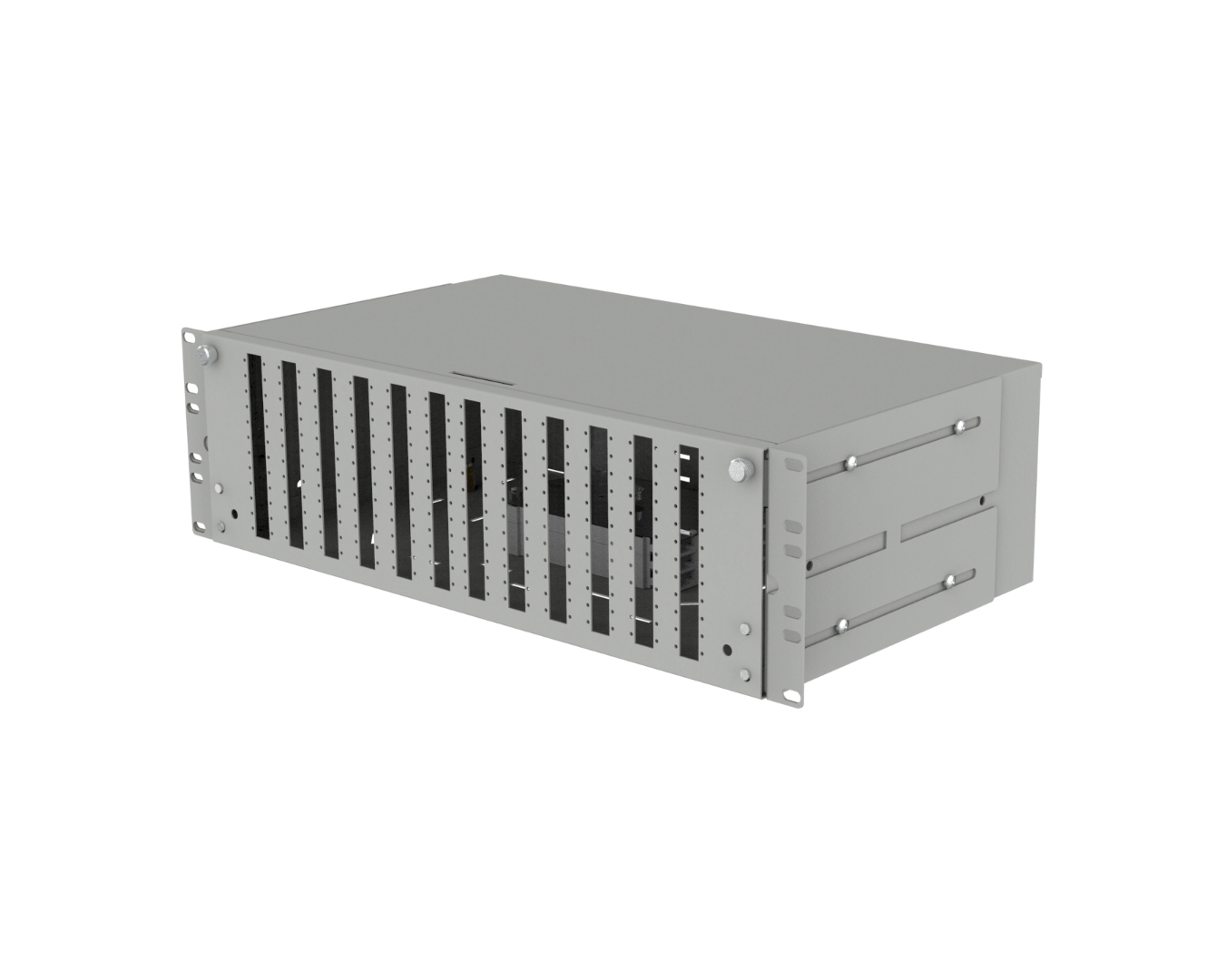Fiber optic patch panels - pull-out: PSW-E-19"-250-3U-144-SCS-0K3-S-R7035